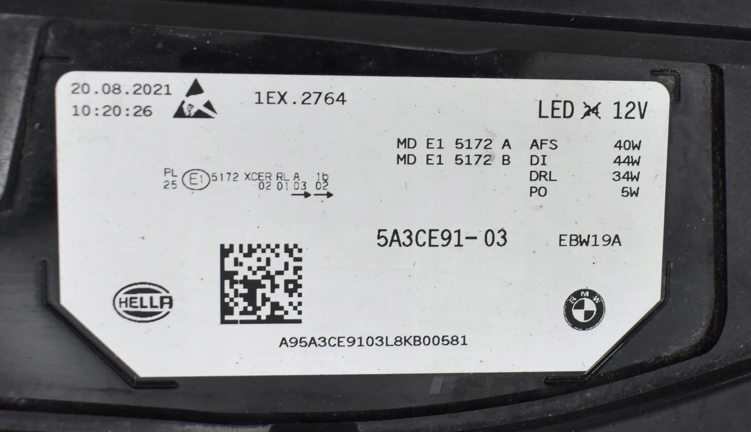 BMW IX I20 Left Front Full LED Headlight ORIG EU 5A3CE91-03