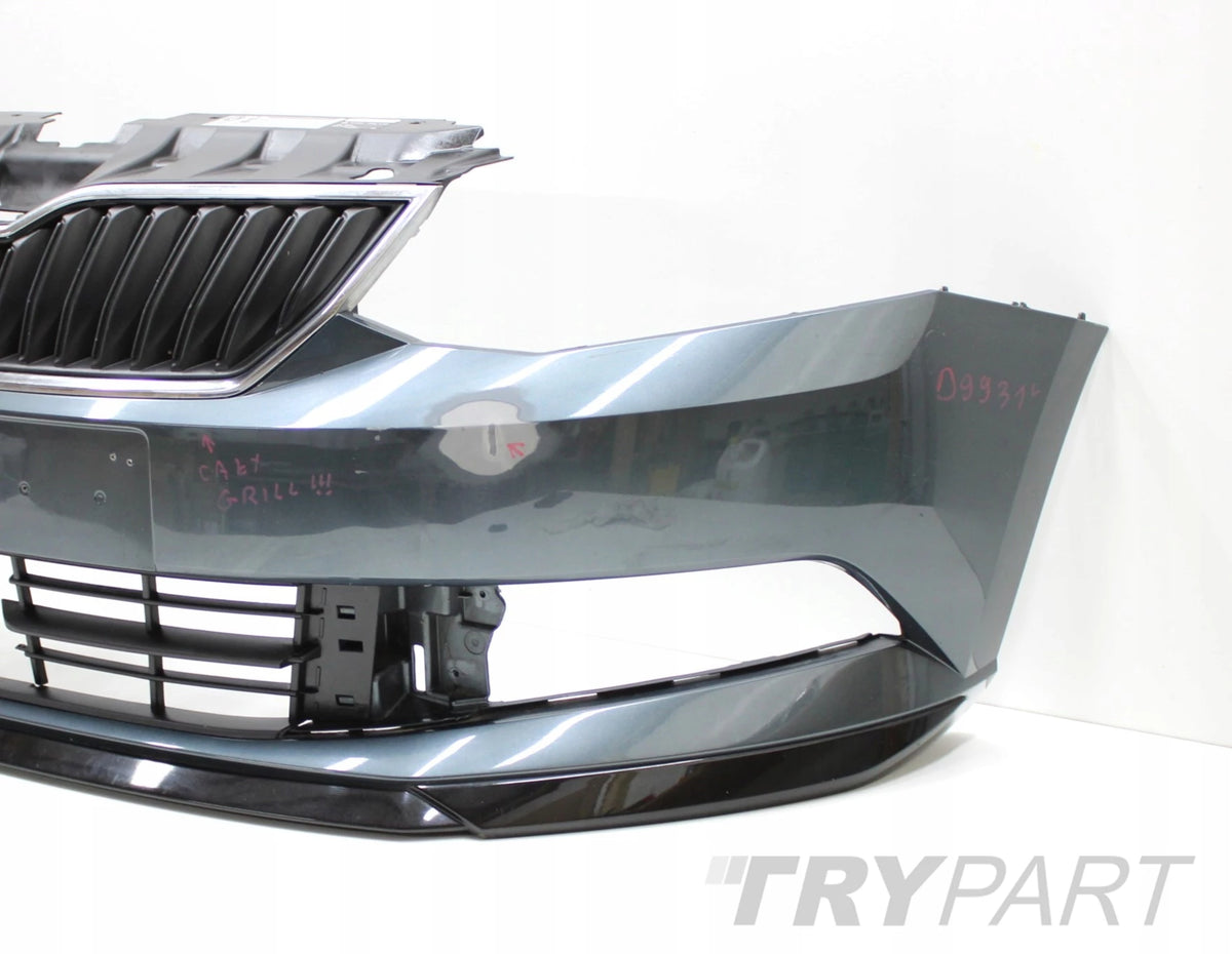 SKODA FABIA III 6V0 MONTE CARLO FRONT BUMPER ORIGINAL + GRILLE + SPOILER