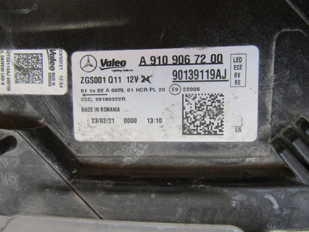 HEADLAMP MERCEDES SPRINTER W910 W907 LED RH 18- A9109067200