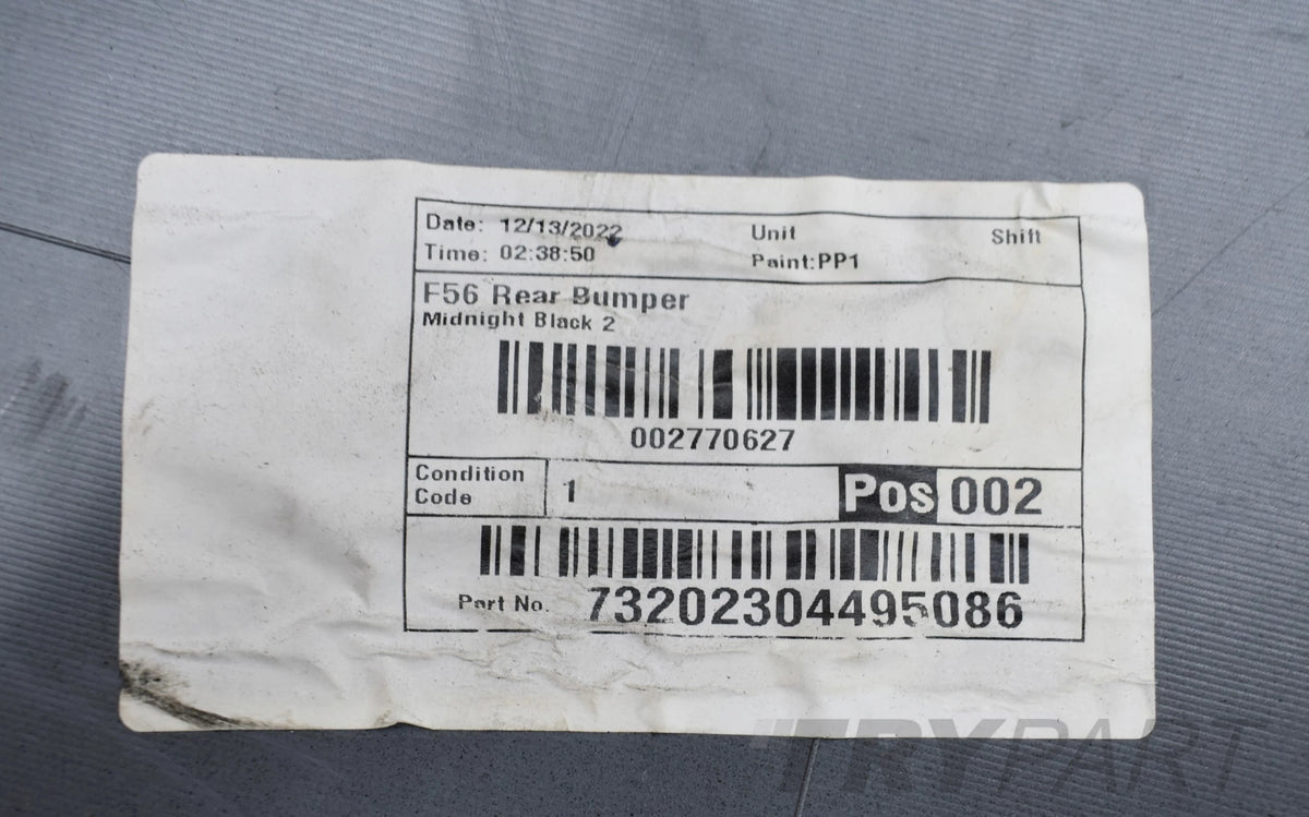 MINI COOPER F55 F56 REAR BUMPER ORG