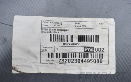 MINI COOPER F55 F56 REAR BUMPER ORG