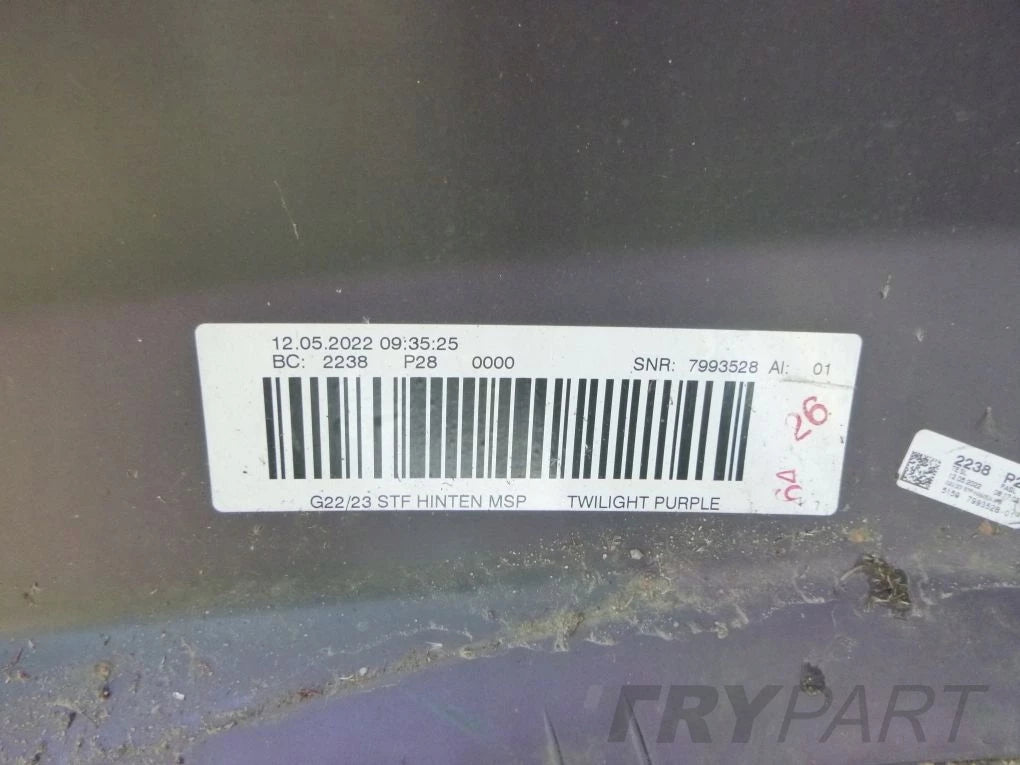 BMW 4 G22 G23 M Paket 20- Rear Bumper