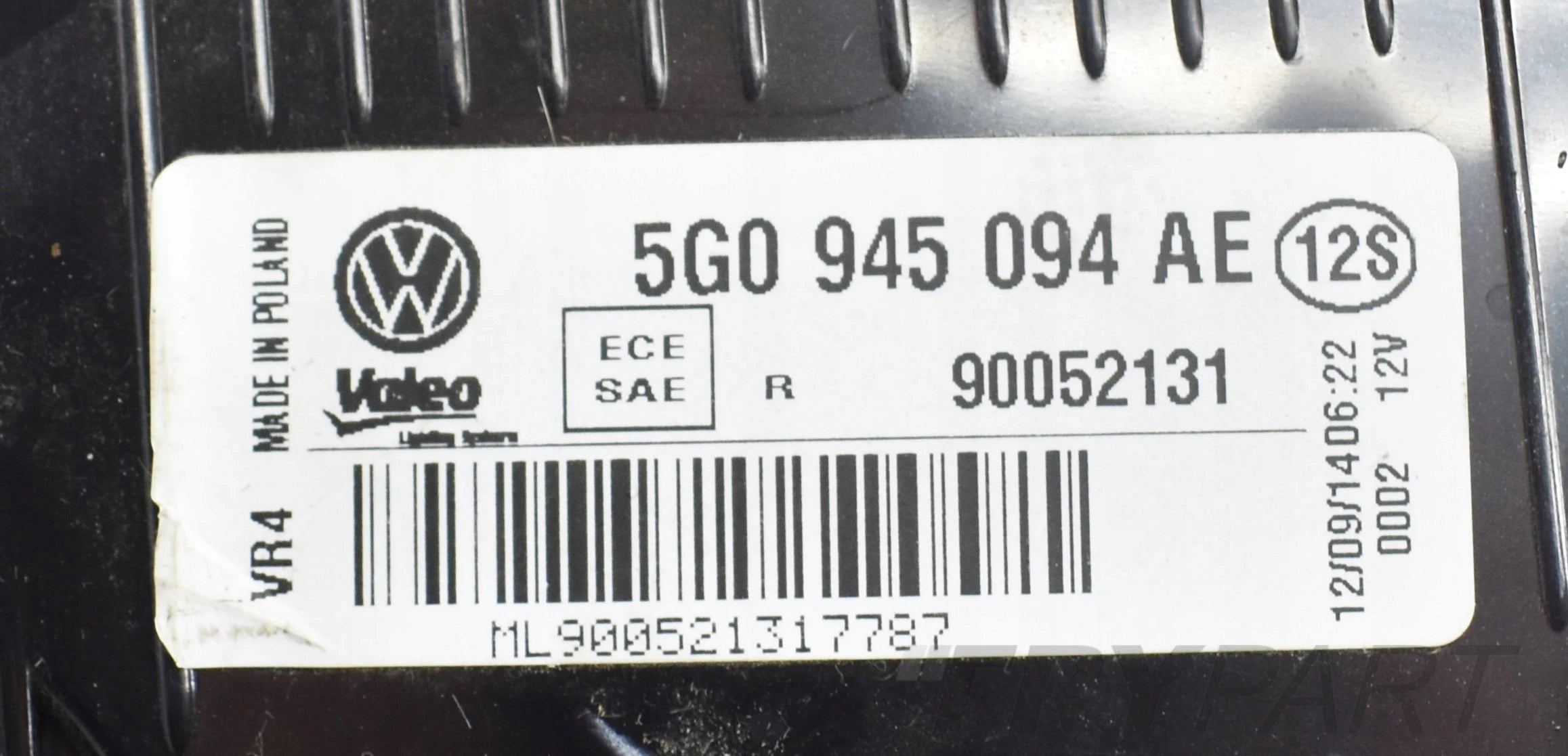 VW GOLF VII 5G0 RIGHT REAR TAIL LIGHT IN TAILGATE EU