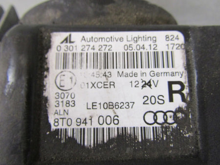 AUDI A5 8T0 LIFT XENON HEADLIGHT + LED 11-16 RH 8T0941006