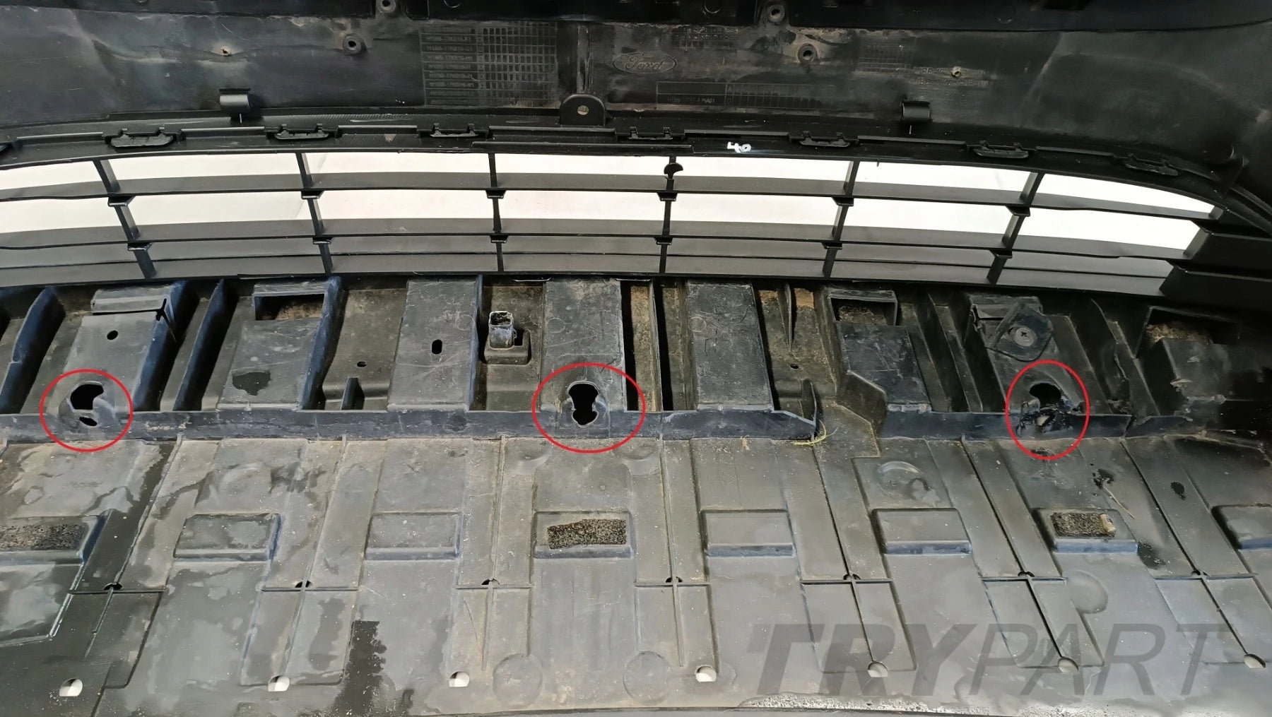 Front Bumper Ford Fiesta MK8 VIII 17-22 (Floor)