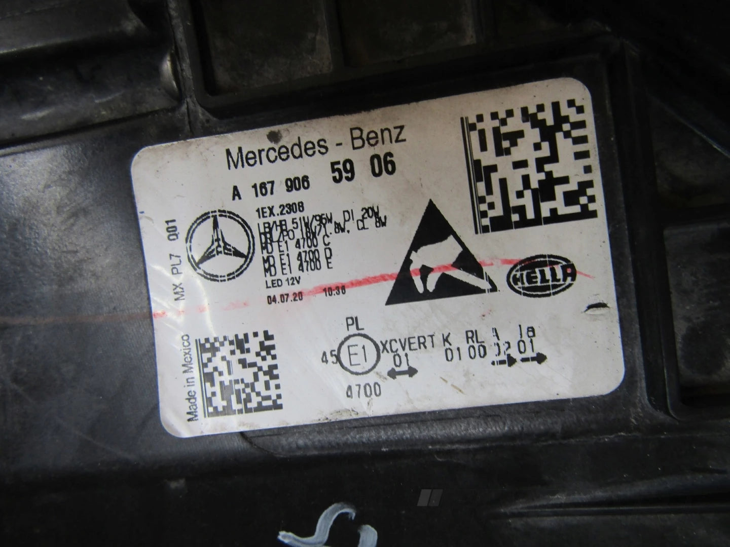 MERCEDES GLE W167 FULL LED MULTIBEAM 19-23 LH HEADLIGHT A1679065906