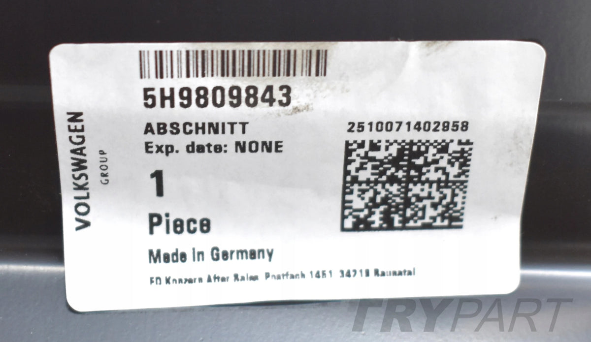 VW GOLF VIII 5H9 LEFT SILL PANEL B-PILLAR KNUCKLE ORG 5H9809843