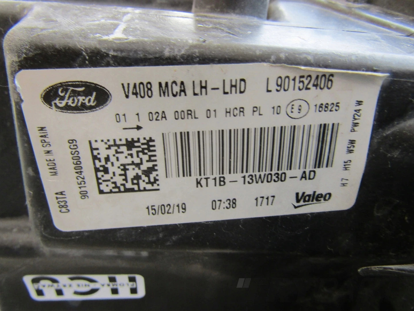 HEADLIGHT FORD TRANSIT CONNECT MK2 LIFT STANDARD LH 17-21 KT1B-13W030