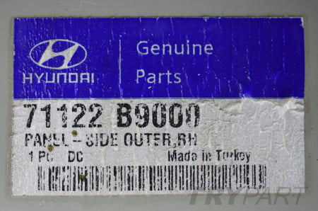 HYUNDAI I10 II RIGHT SILL PANEL COVER ORG 13+