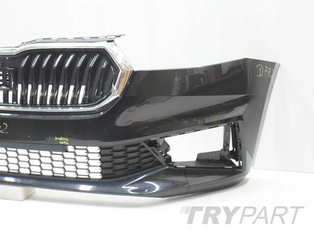 SKODA FABIA IV 6VA FRONT BUMPER ORG + GRILLE