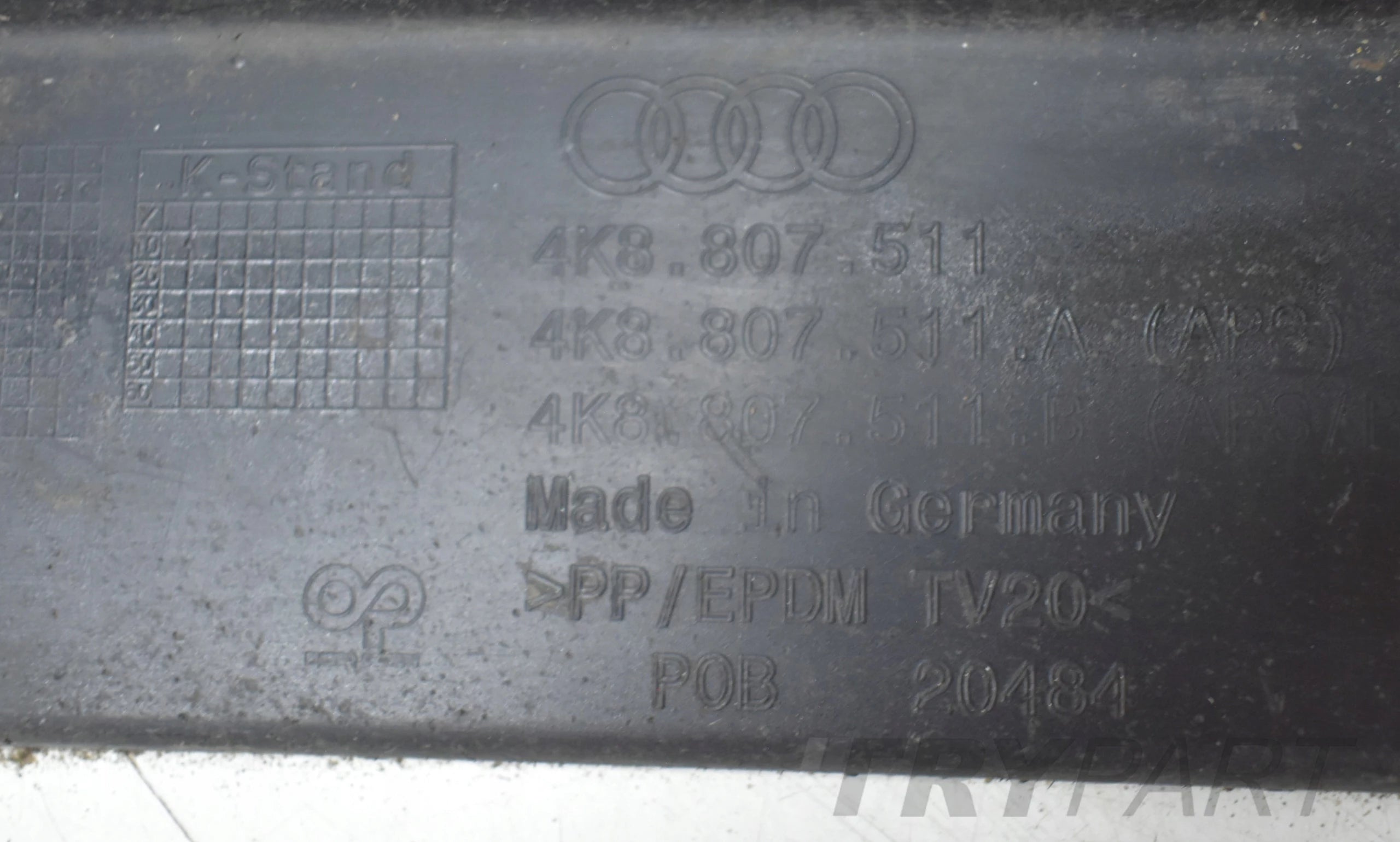 AUDI A7 II 4K8 REAR BUMPER + BOTTOM