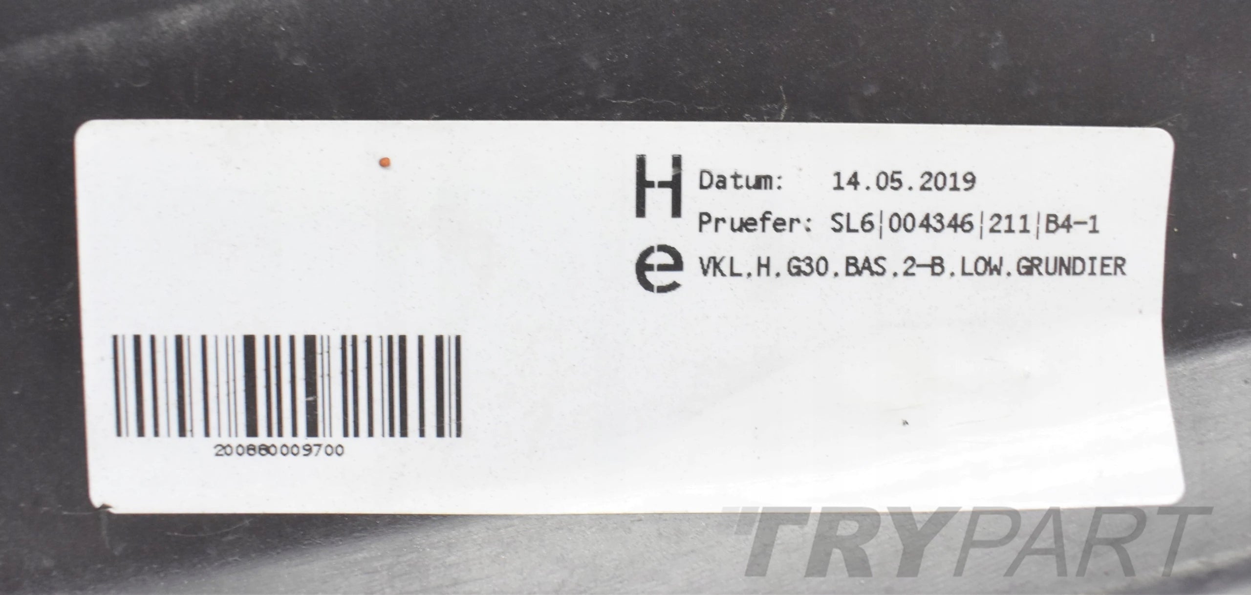 BMW 5 V G30 REAR BUMPER ORG SEDAN