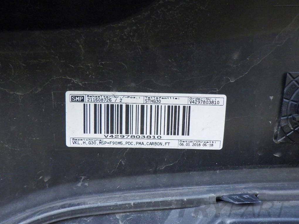 BMW 5 G30 M5 F90 SEDAN M PACKAGE rear bumper