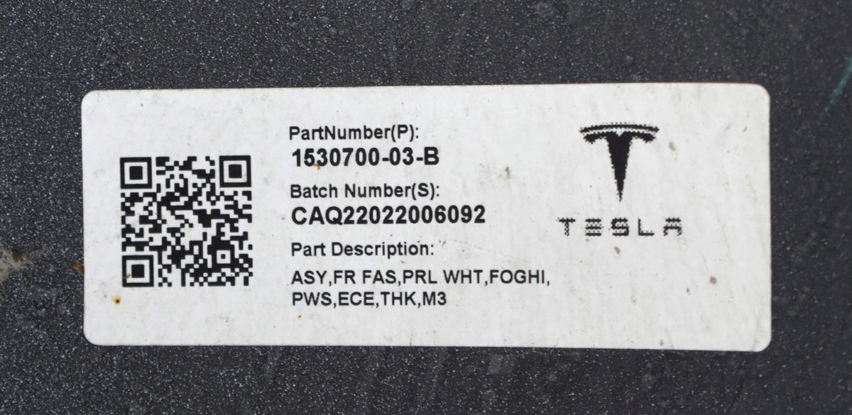 TESLA 3 III MODEL 3 III FRONT BUMPER ORG