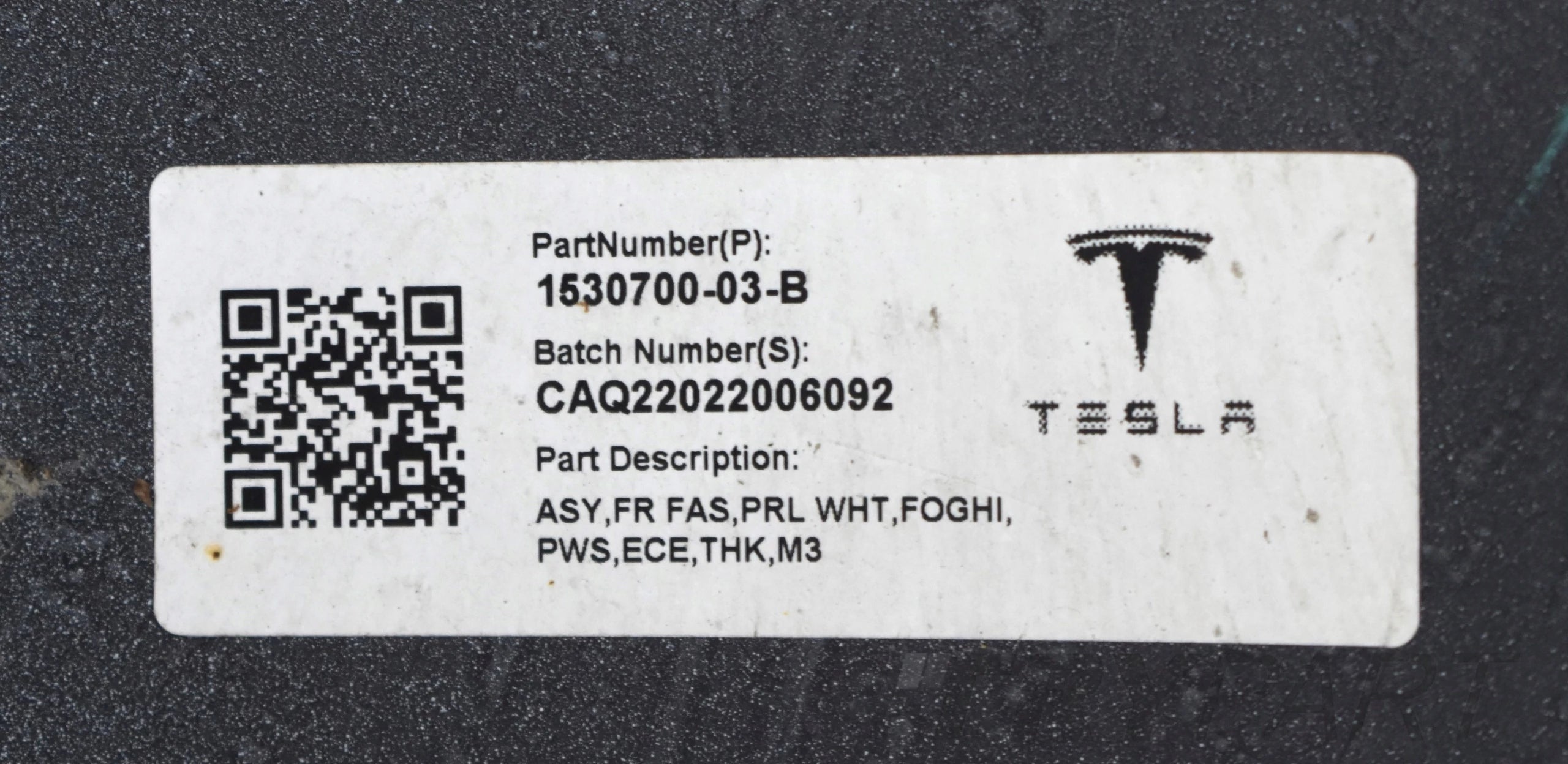 TESLA 3 III MODEL 3 III FRONT BUMPER ORG