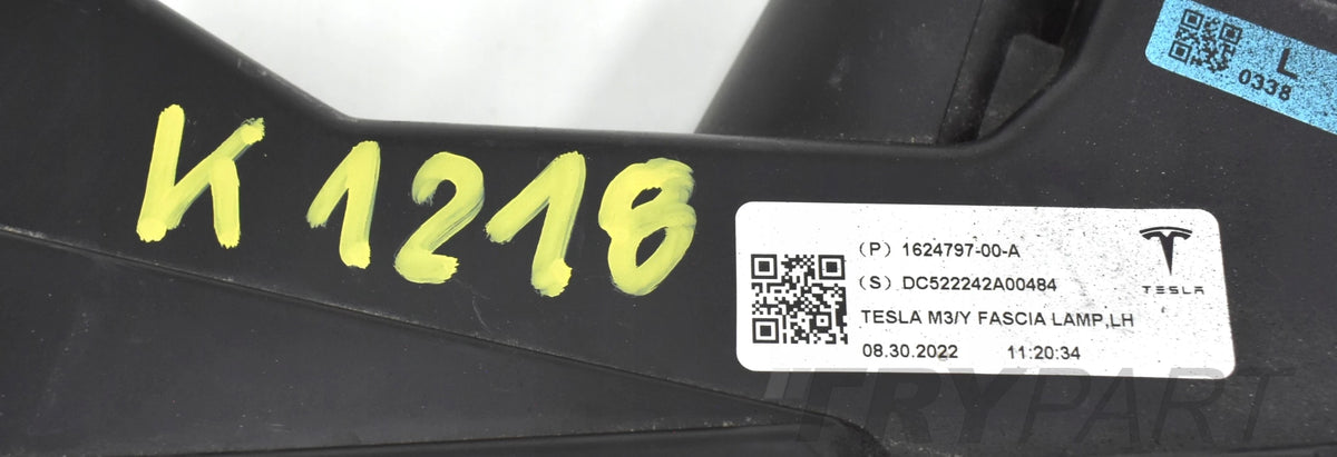 TESLA MODEL Y TESLA MODEL 3 DRL HALOGEN LEFT FRONT ORG