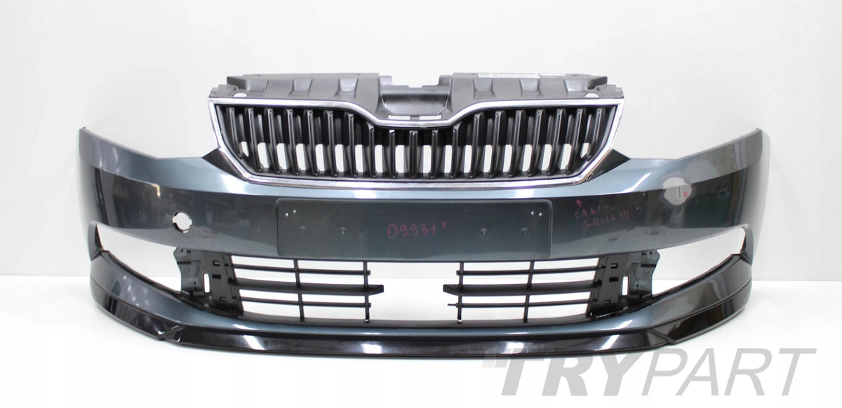 SKODA FABIA III 6V0 MONTE CARLO FRONT BUMPER ORIGINAL + GRILLE + SPOILER