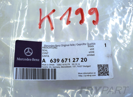 MERCEDES VITO W639 RIGHT REAR WINDOW SEAL ORG NEW