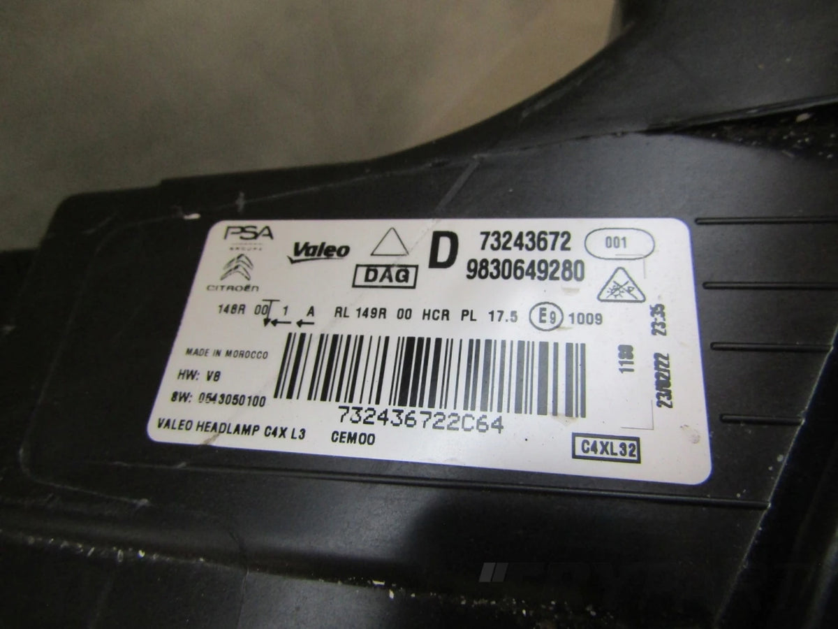 Front Lamp Citroen C4 LED 20- RH 9830649280