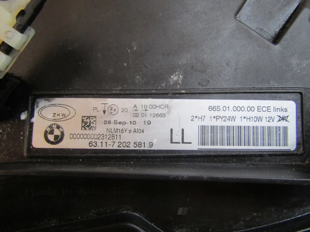 BMW 3 E90 E91 LIFT HEADLIGHT STANDARD 08-12 LH LEFT 631172025819
