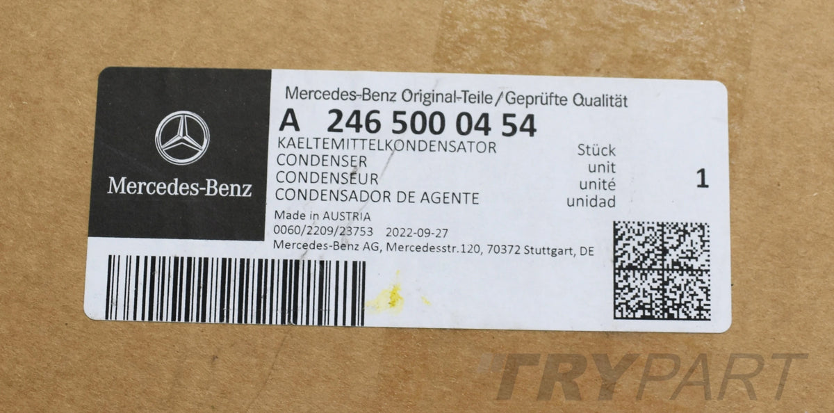 MERCEDES AIR CONDITIONING RADIATOR A2465000454 ORG