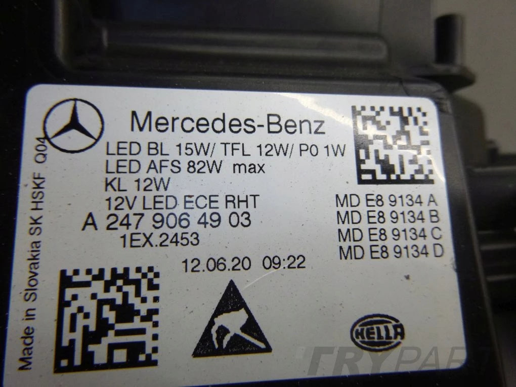 MERCEDES B-CLASS W A 247 FULL LED MULTIBEAM LEFT