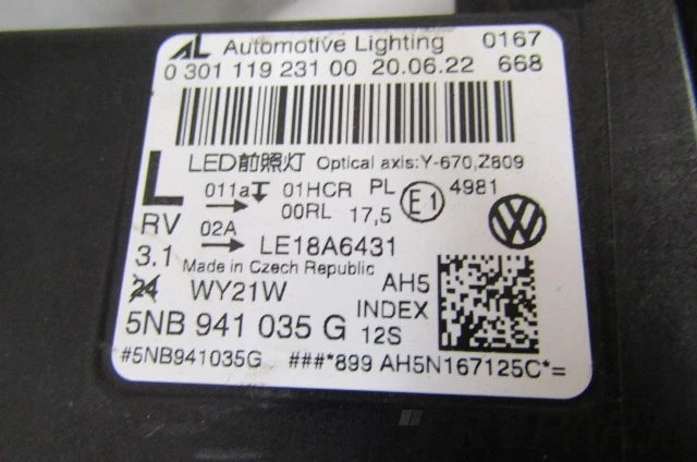Front Lamp Volkswagen Tiguan 2 II LIFT LED 20-24 LH LEFT 5NB941035G