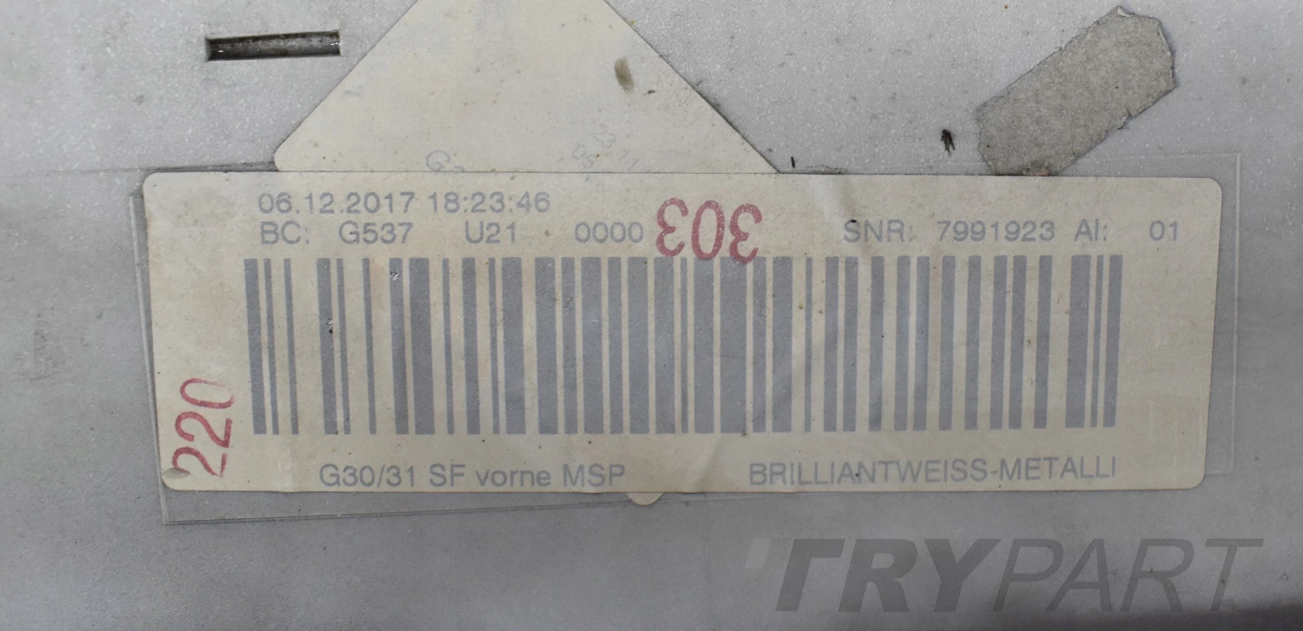 BMW 5 G30 G31 M PACKAGE FRONT BUMPER SUPER CONDITION