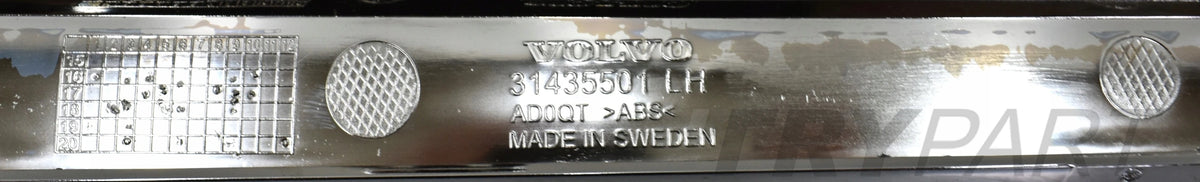 VOLVO S90 V90 CHROME LEFT SILL STRIP PANEL ORG NEW 31435501H