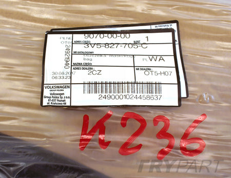 SKODA SUPERB III 3V5 BODY SEAL FOR TAILGATE ORG NEW SEDAN HB