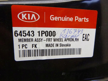 KIA VENGA WHEEL WELL LINER