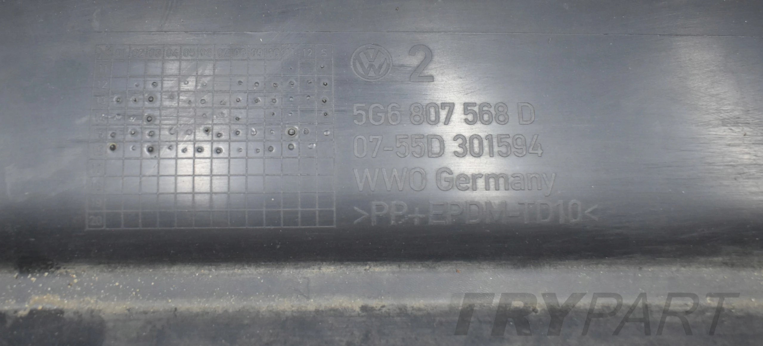 VW GOLF VII 5G6 REAR BUMPER ORIGINAL + UNDERSIDE