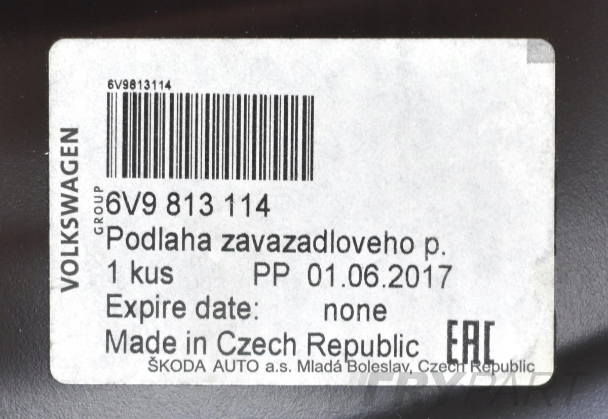 SKODA FABIA III 6V9 ESTATE BOOT LINER FLOOR WALL REAR 6V9813114