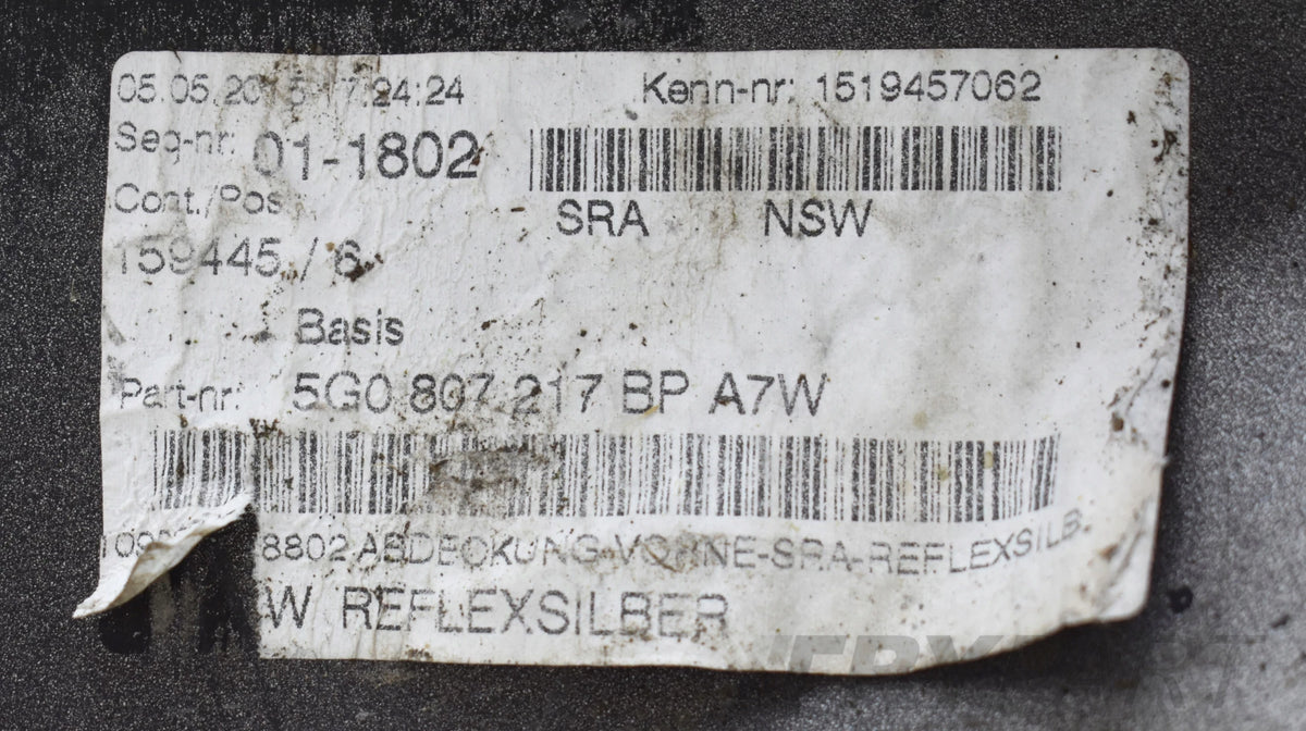 VW GOLF VII 5G0 FRONT BUMPER ORG