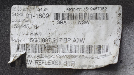 VW GOLF VII 5G0 FRONT BUMPER ORG