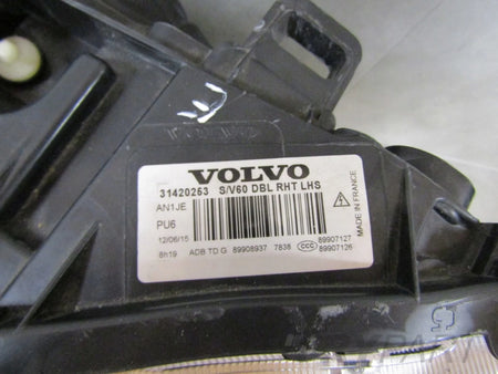 Front Lamp Volvo V60 S60 LIFT XENON ACTIVE BENDING 14-18 LH LEFT 31420253
