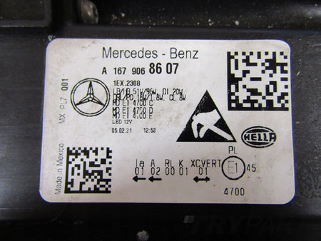 MERCEDES GLE 167 FULL LED MULTIBEAM HEADLIGHT 19-23 RH RIGHT A1679068607