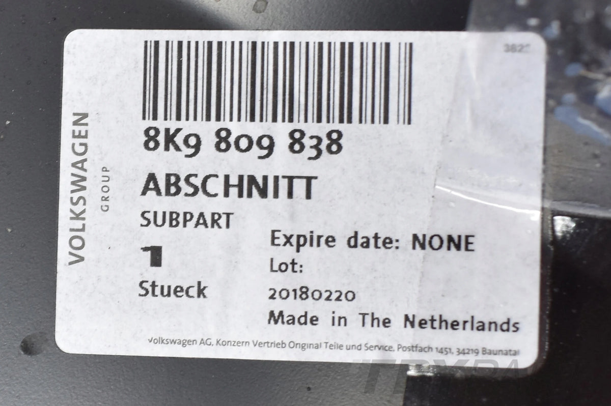 AUDI A4 8K KOMBI REAR RIGHT FENDER PANEL ORG!