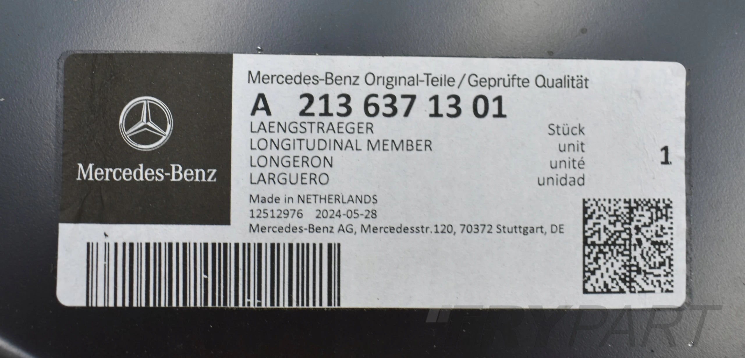 MERCEDES E CLASS W213 LEFT SILL CLADDING B-PILLAR ORG NEW A2136371301