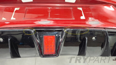 Rear bumper Mercedes C 205 COUPE CABRIO AMG Brabus 15-