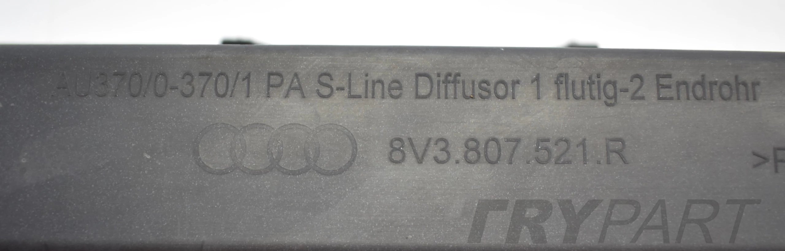 AUDI A3 8V3 S LINE ELIFT ADD-ON SPOILER DIFFUSER
