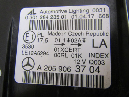 MERCEDES C-CLASS W205 HEADLIGHT ILS HYBRID 14-21 LH LEFT A2059063704