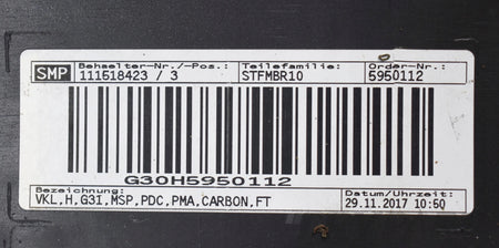 BMW 5 Series G31 M Sport Package Rear Bumper Wagon OEM
