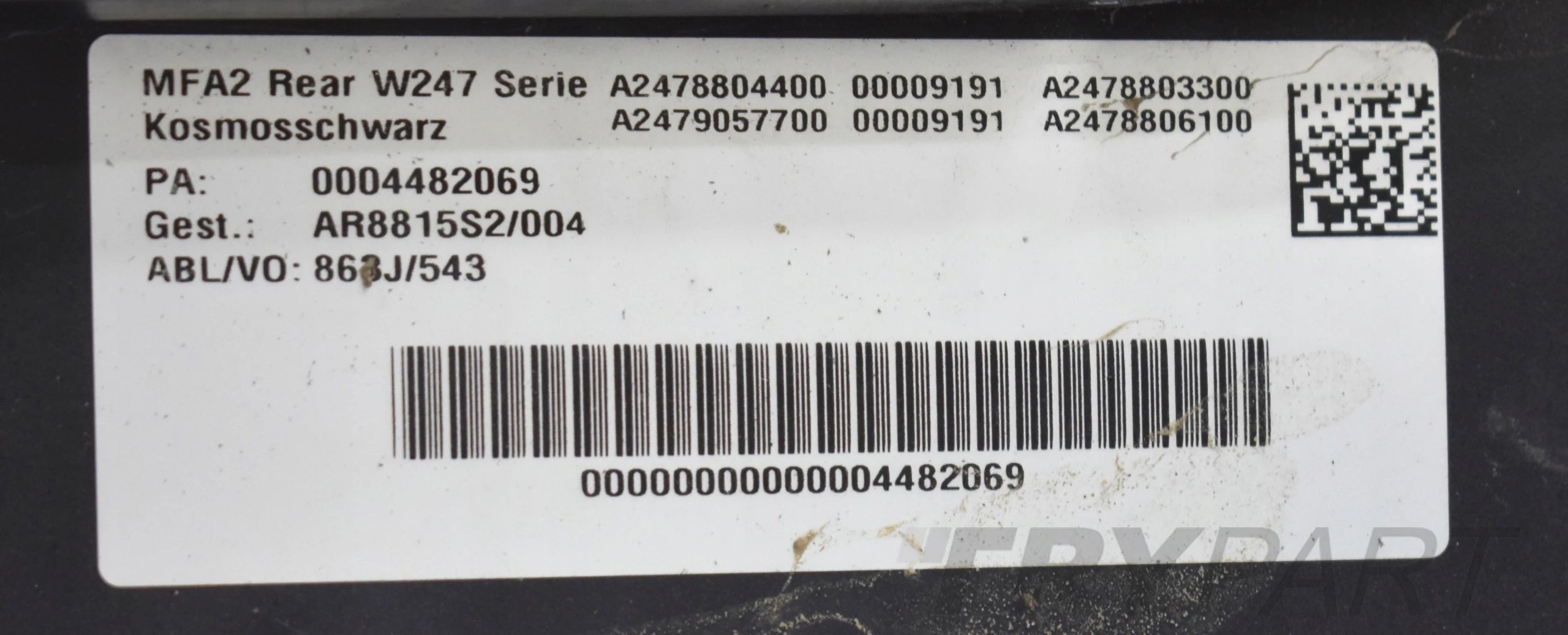 MERCEDES B-CLASS W247 REAR BUMPER ORG + LOWER PART