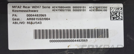 MERCEDES B-CLASS W247 REAR BUMPER ORG + LOWER PART