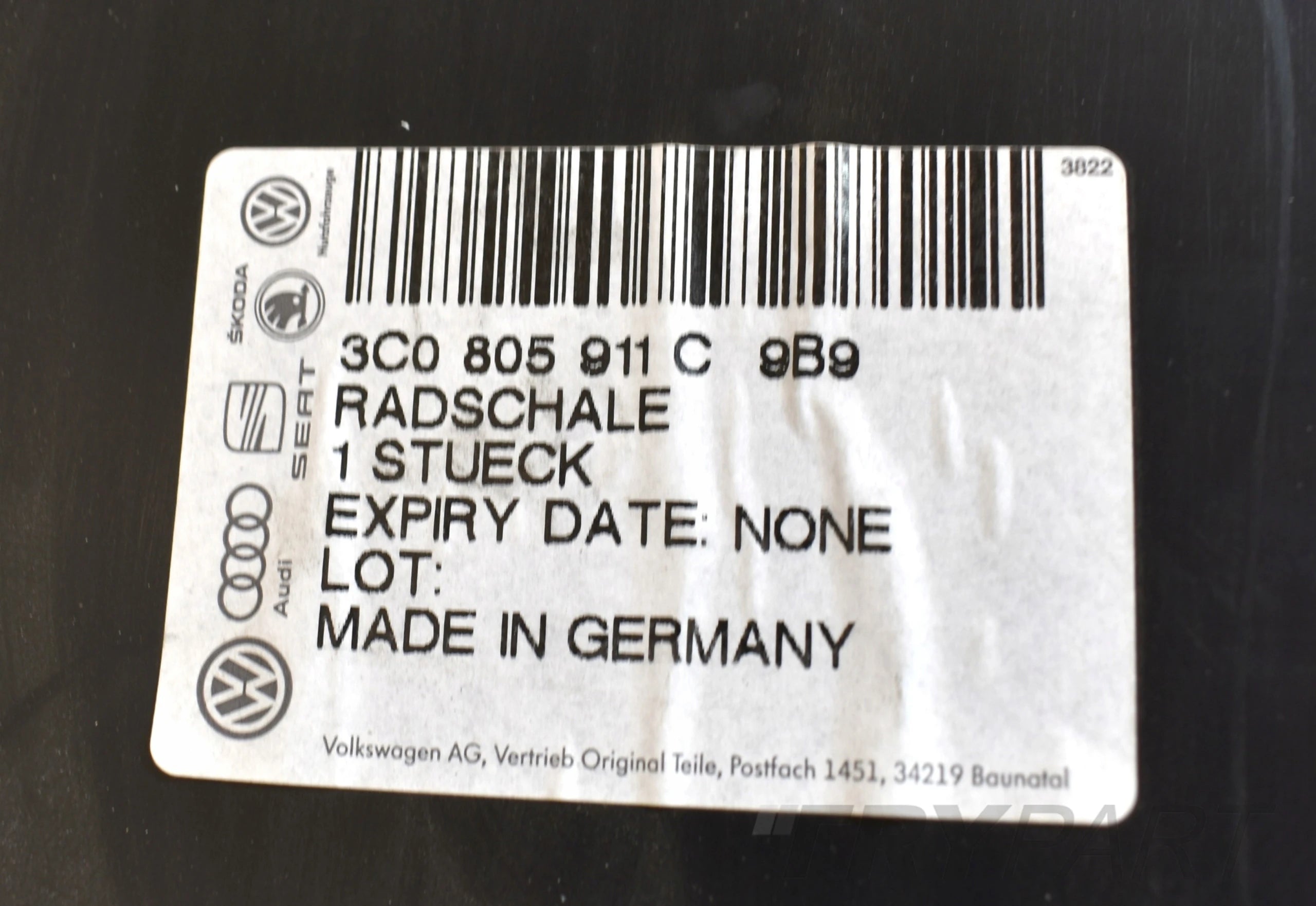 VW PASSAT B6 3C0 LEFT FRONT FENDER ORIGINAL NEW