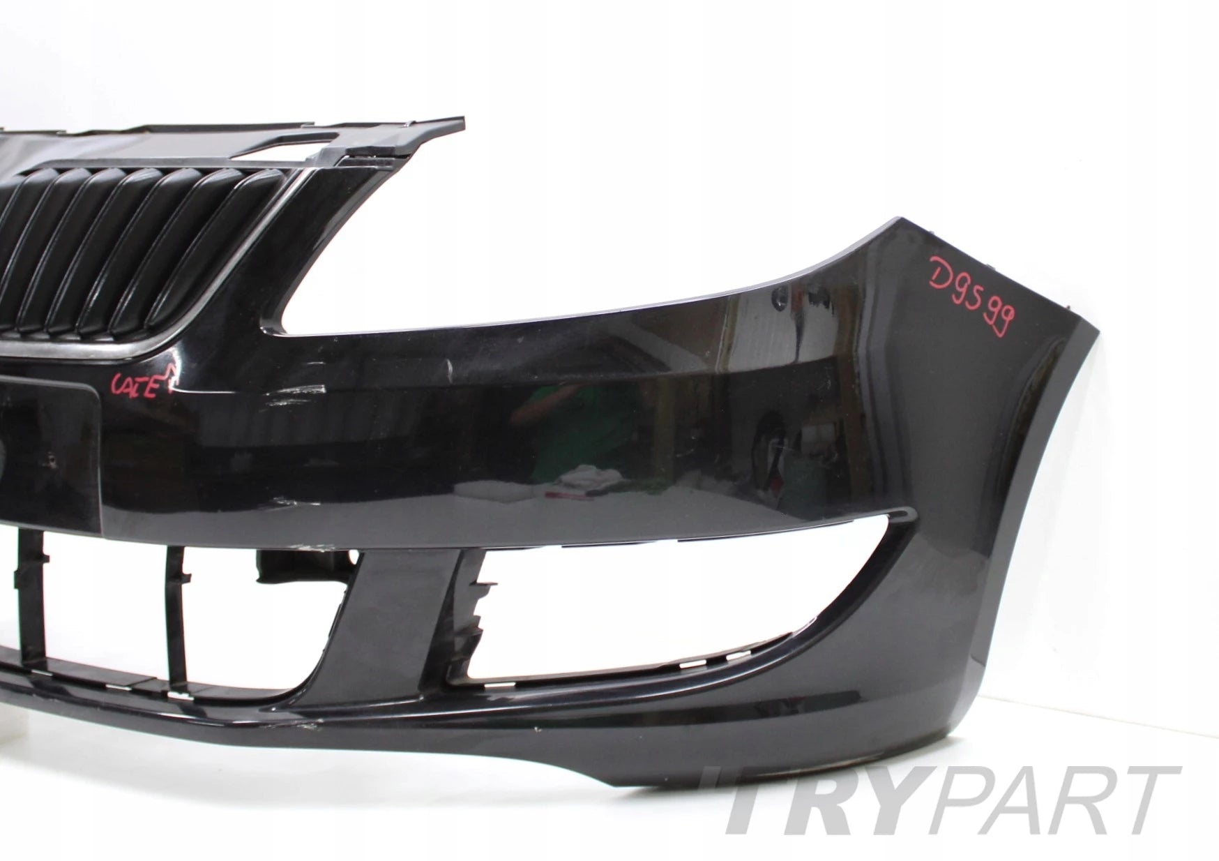 SKODA FABIA II LIFT 5J0 FRONT BUMPER ORIGINAL + GRILLE