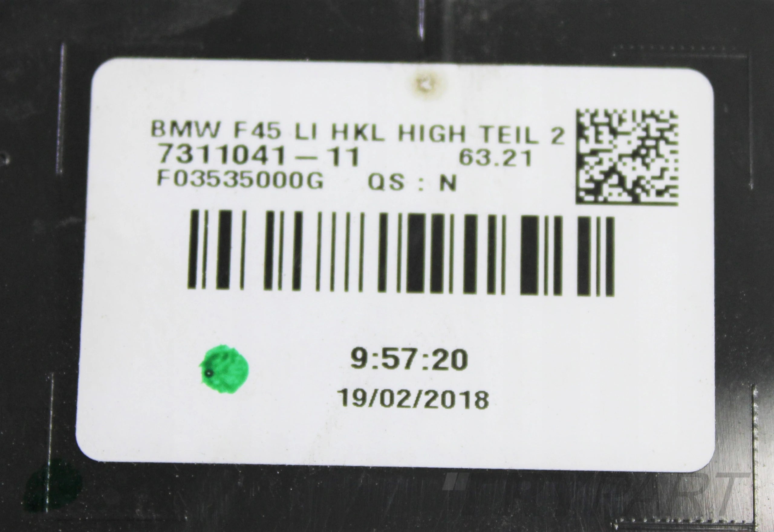 BMW 2 F45 LEFT REAR LIGHT IN TAILGATE ORG EU