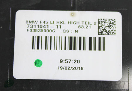 BMW 2 F45 LEFT REAR LIGHT IN TAILGATE ORG EU