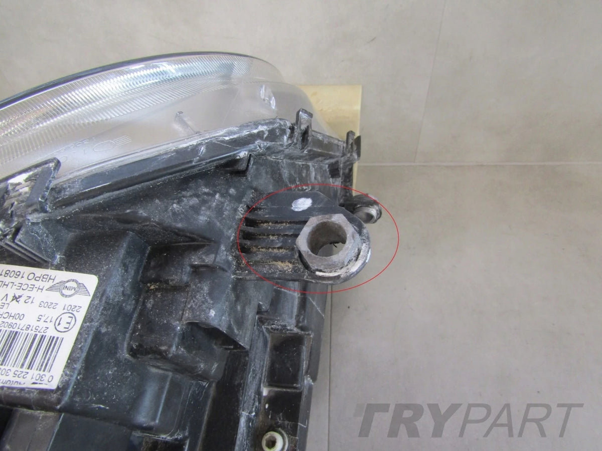 HEADLIGHT MINI COOPER CLUBMAN R55 R56 R57 STANDARD LH LEFT 07-14 HBPO160818
